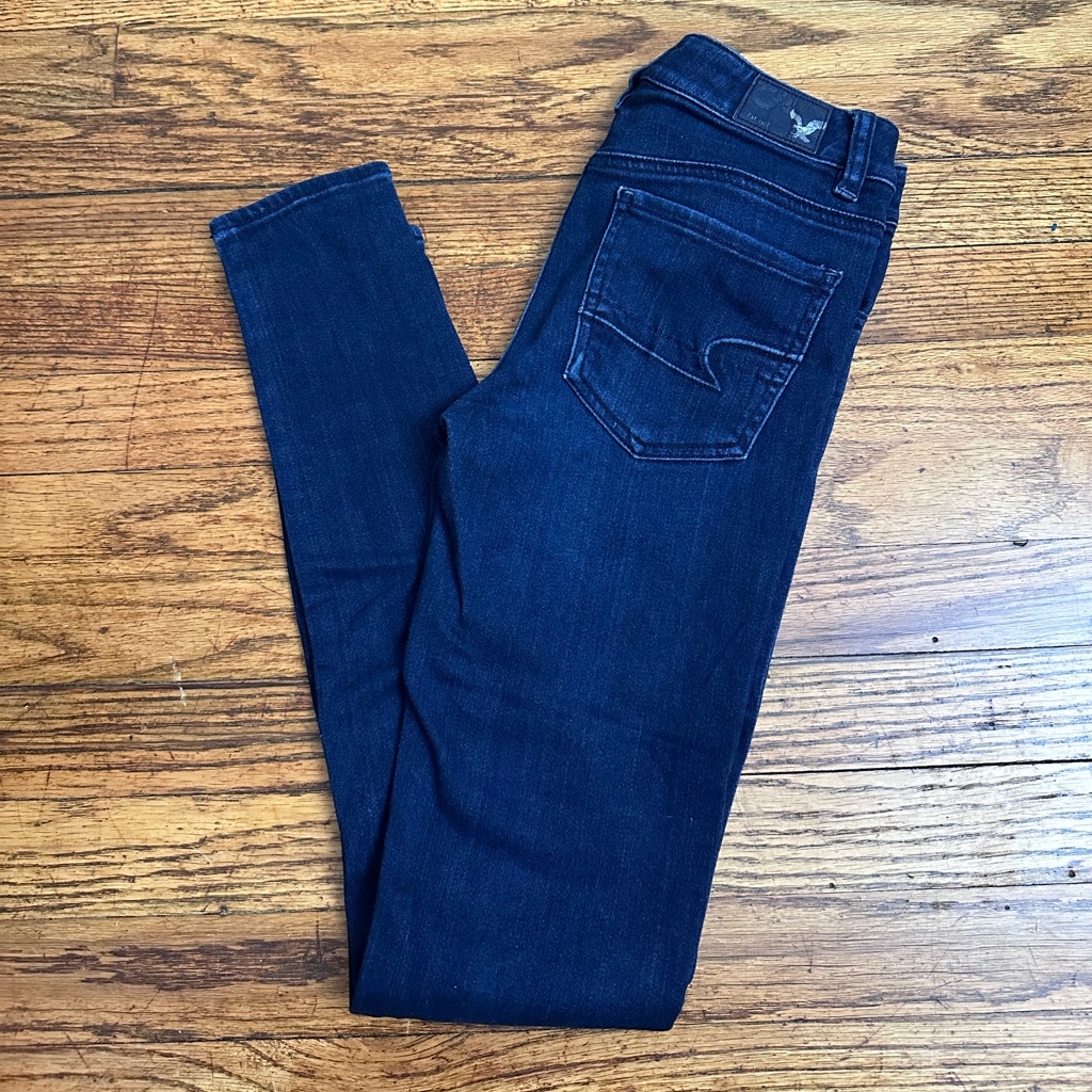 American Eagle Outfitters Y2k Dark Indigo Skinny Jeans